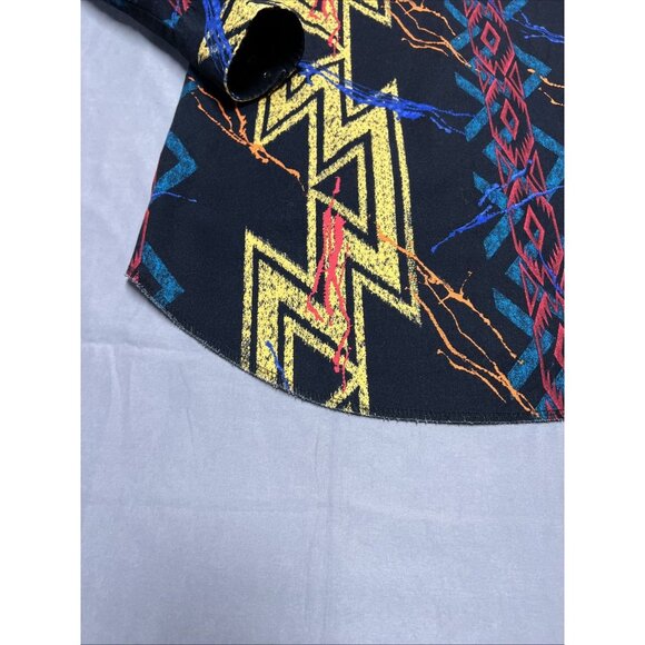 Wrangler Western Shirt Womens Size XL Aztec Pearl Snap Long Sleeve Button Down - Picture 16 of 16